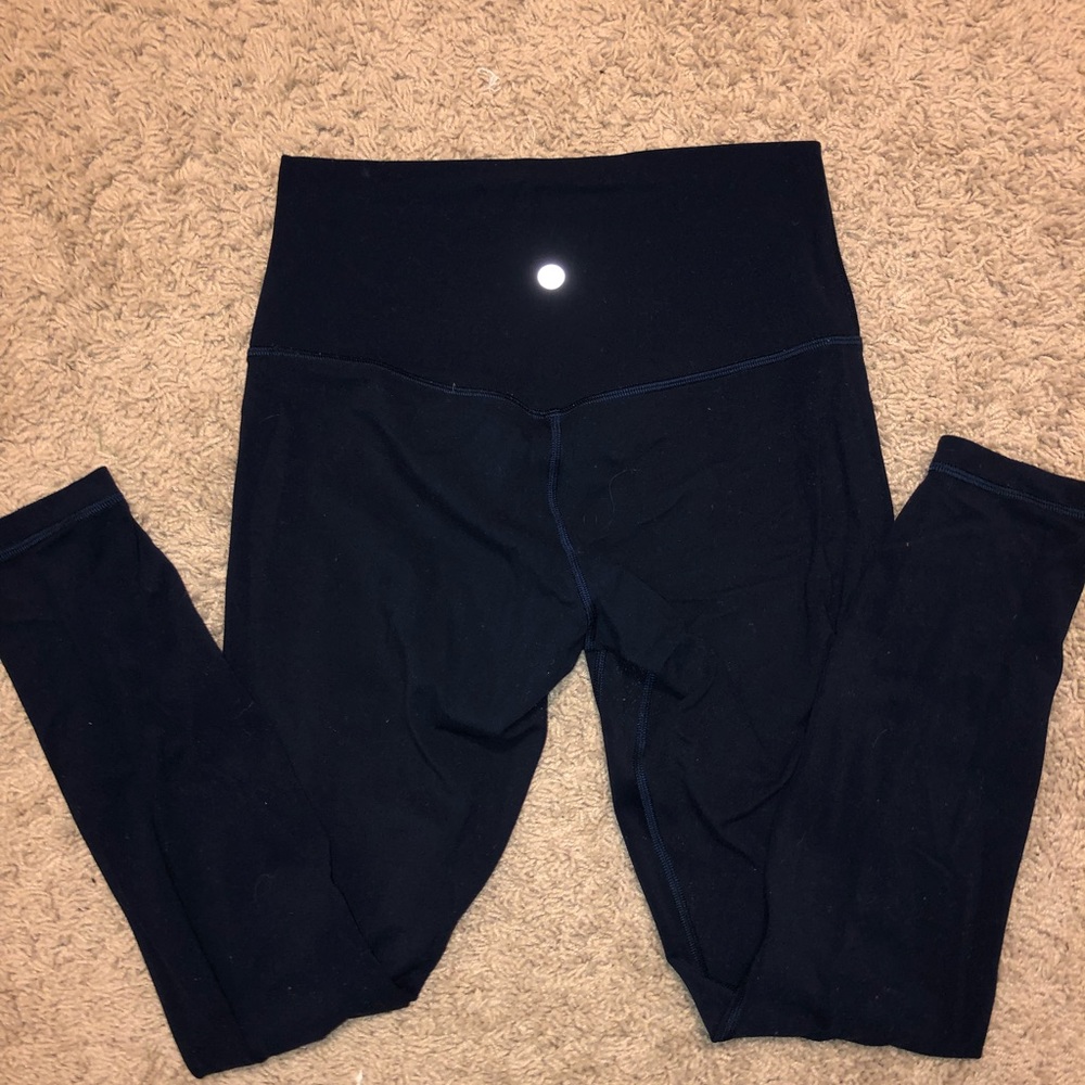 Navy blue lululemon align leggings 25”